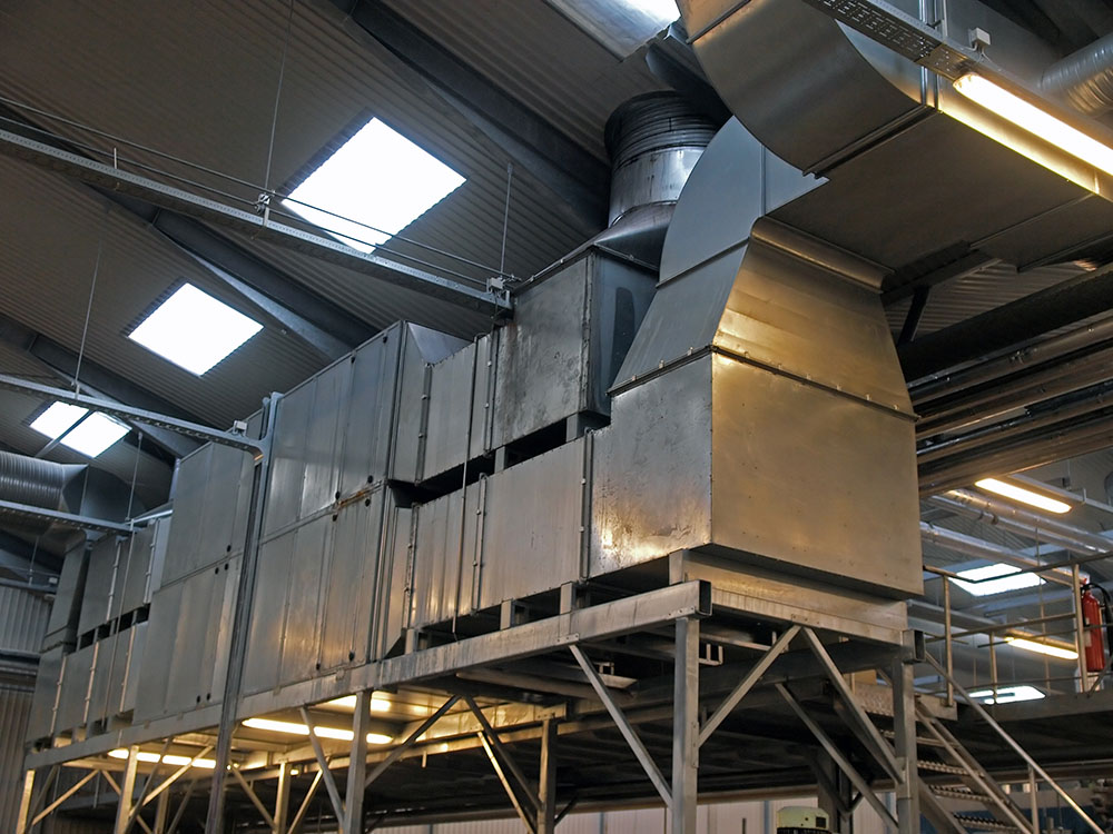 large hvac ductwork system